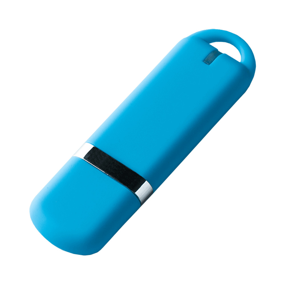 USB-флешка модель 187 Soft Touch, (USB 3.0), объем памяти 32 GB, цвет голубой