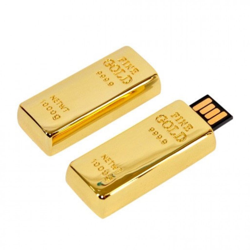 USB-флешка модель 286, (USB 2.0), объем памяти 128 GB, цвет золото