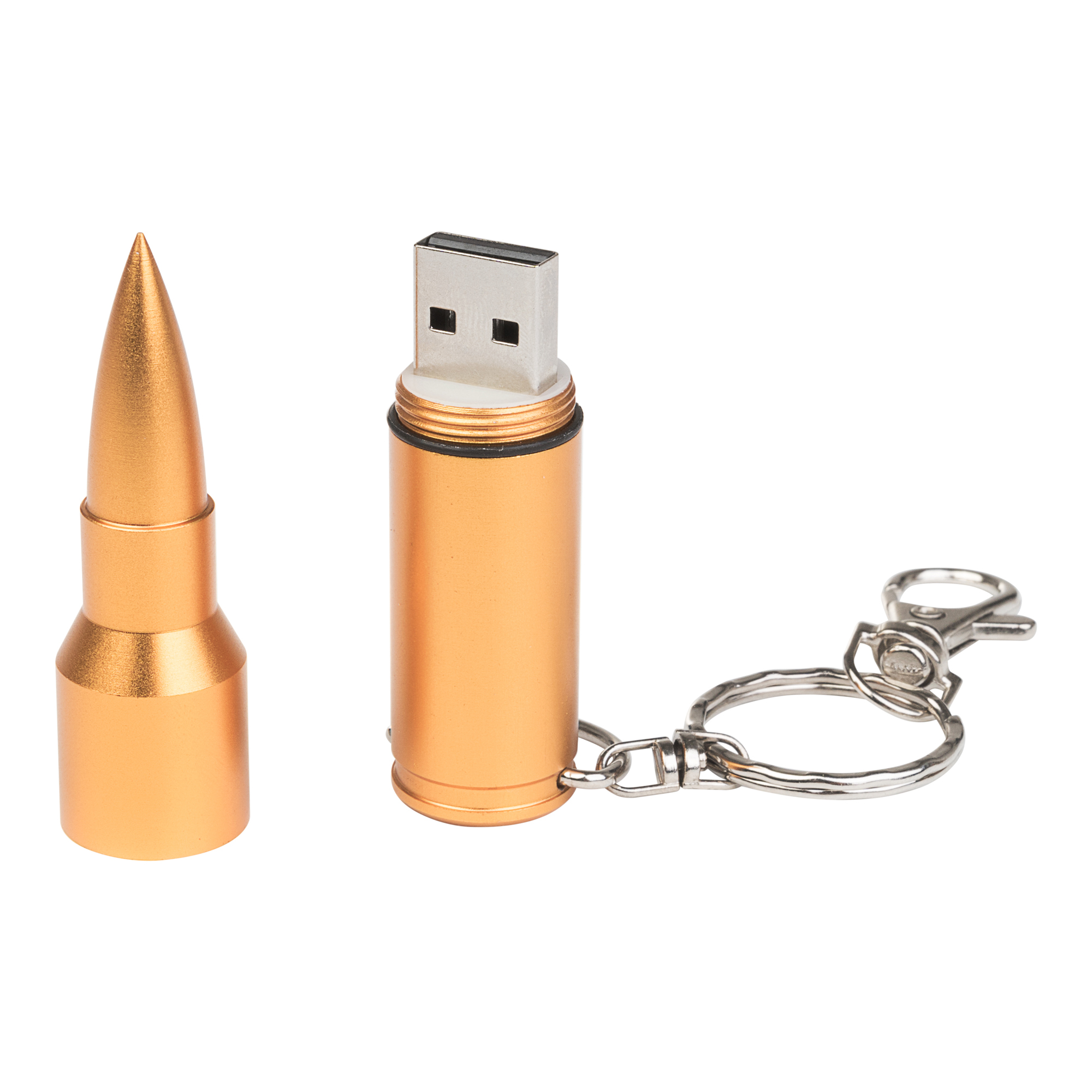 USB-флешка модель 296, (USB 2.0), объем памяти 512 MB, цвет золото