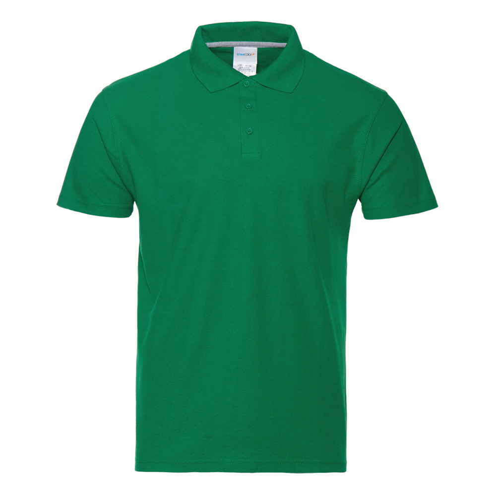 Рубашка поло мужская STAN 185 зеленая