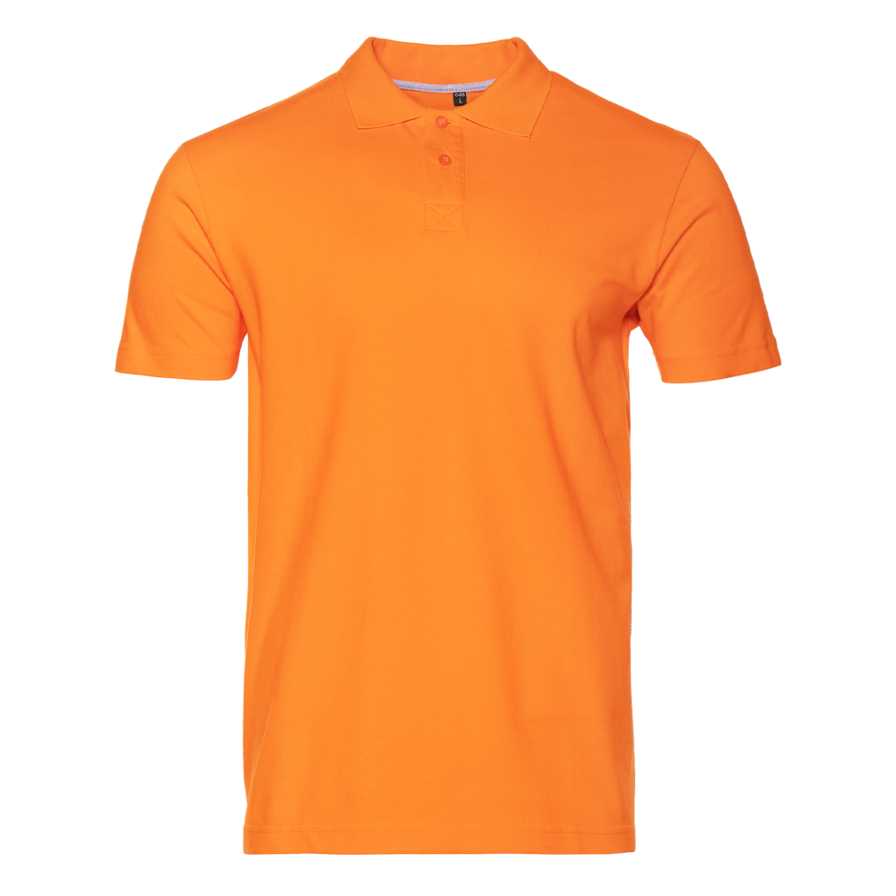 Рубашка поло унисекс 185 оранжевая