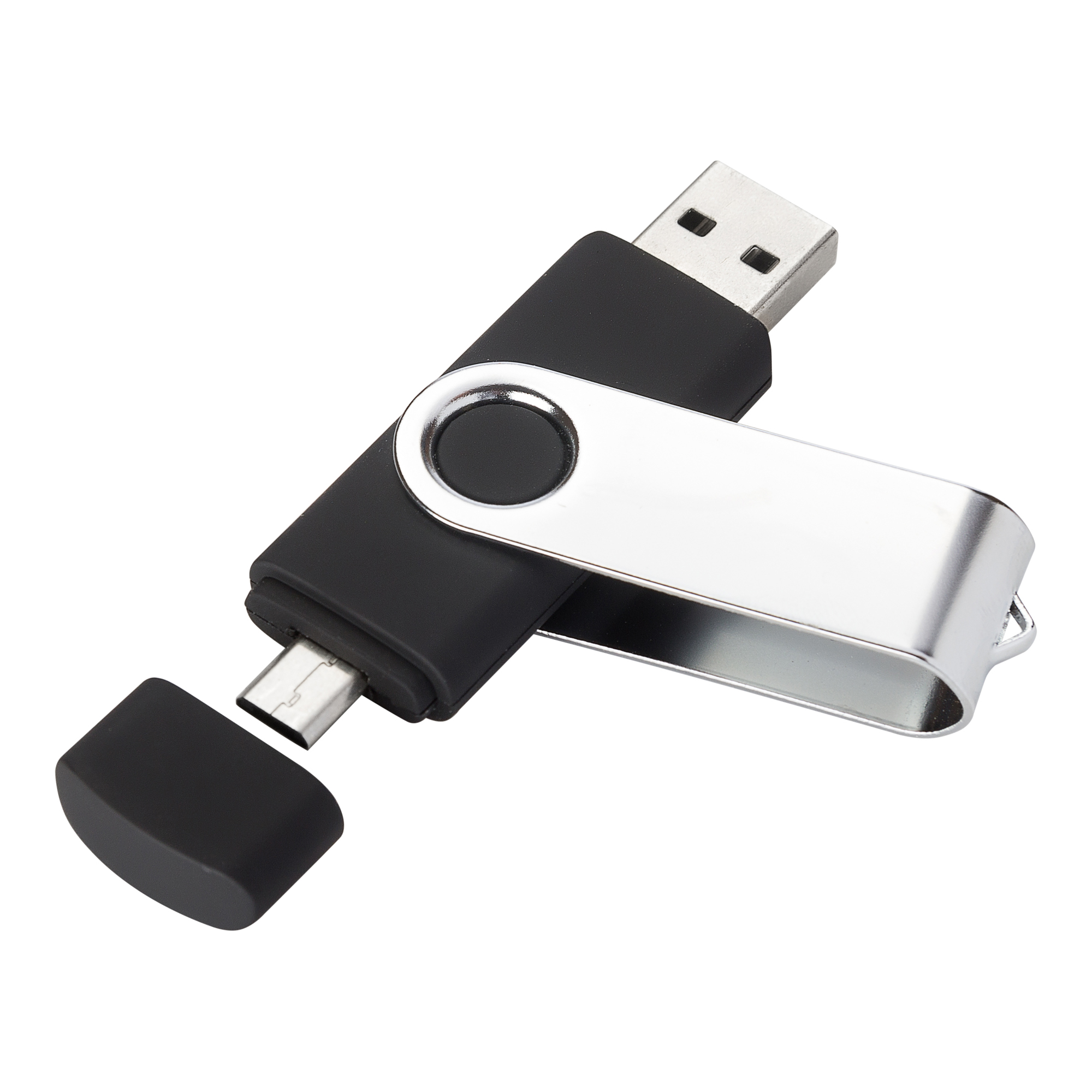 USB-флешка модель 104 OTG, объем памяти 128 GB, цвет черный