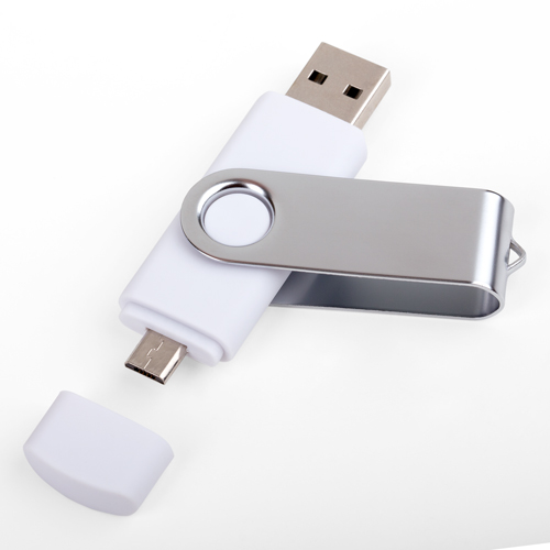 USB-флешка модель 104 OTG, объем памяти 32 GB, цвет белый