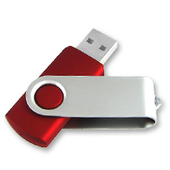 USB-флешка модель 104, USB 2.0, объем памяти 4 GB, цвет красный