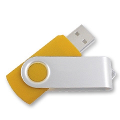 USB-флешка модель 104, USB 3.0, объем памяти 64 GB, цвет желтый