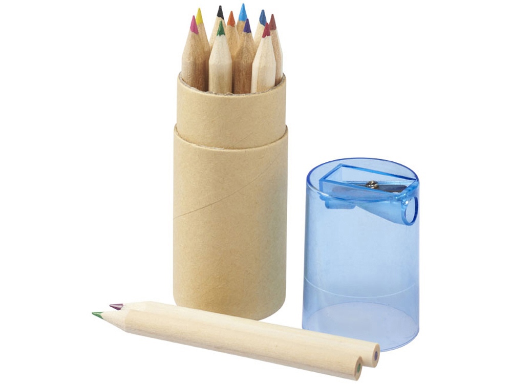 Набор из 12 цветных карандашей «Cartoon» с синей точилкой