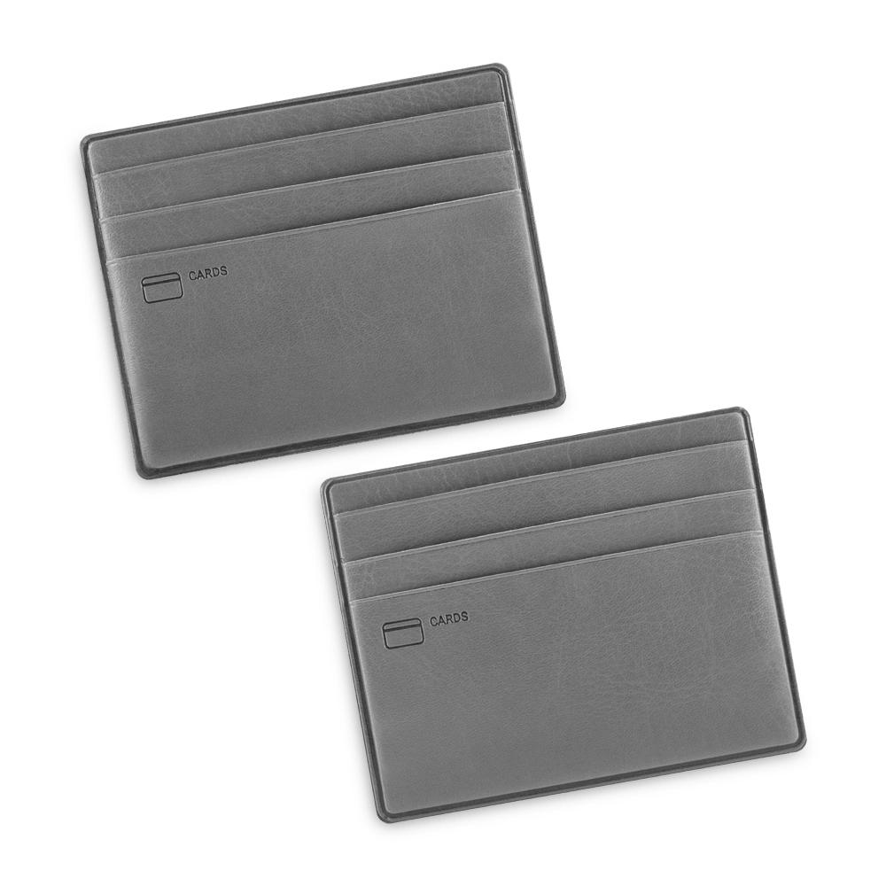 Картхолдер для денег и шести пластиковых карт CLASSIC серый