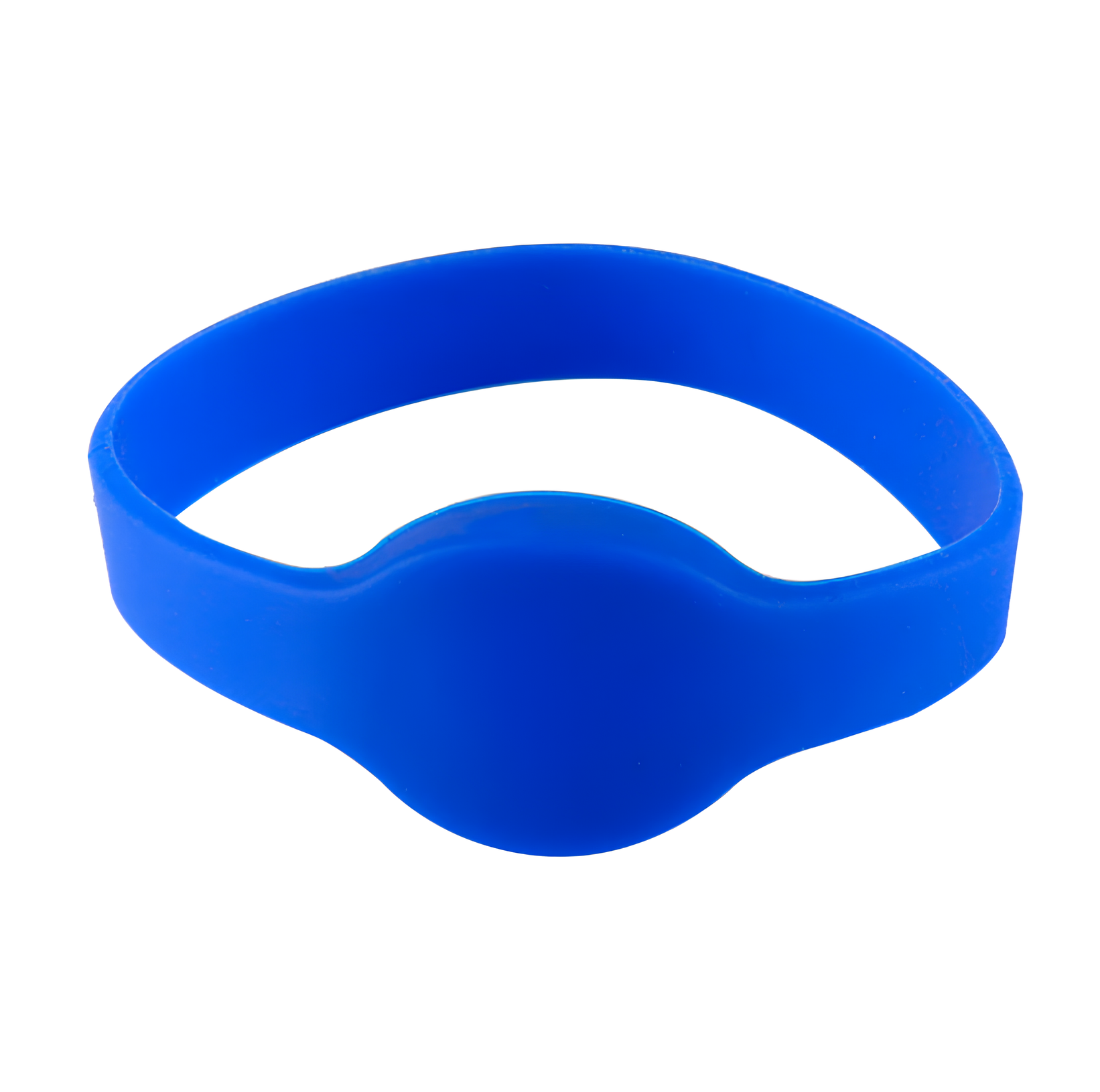Силиконовый браслет с пяточком синий