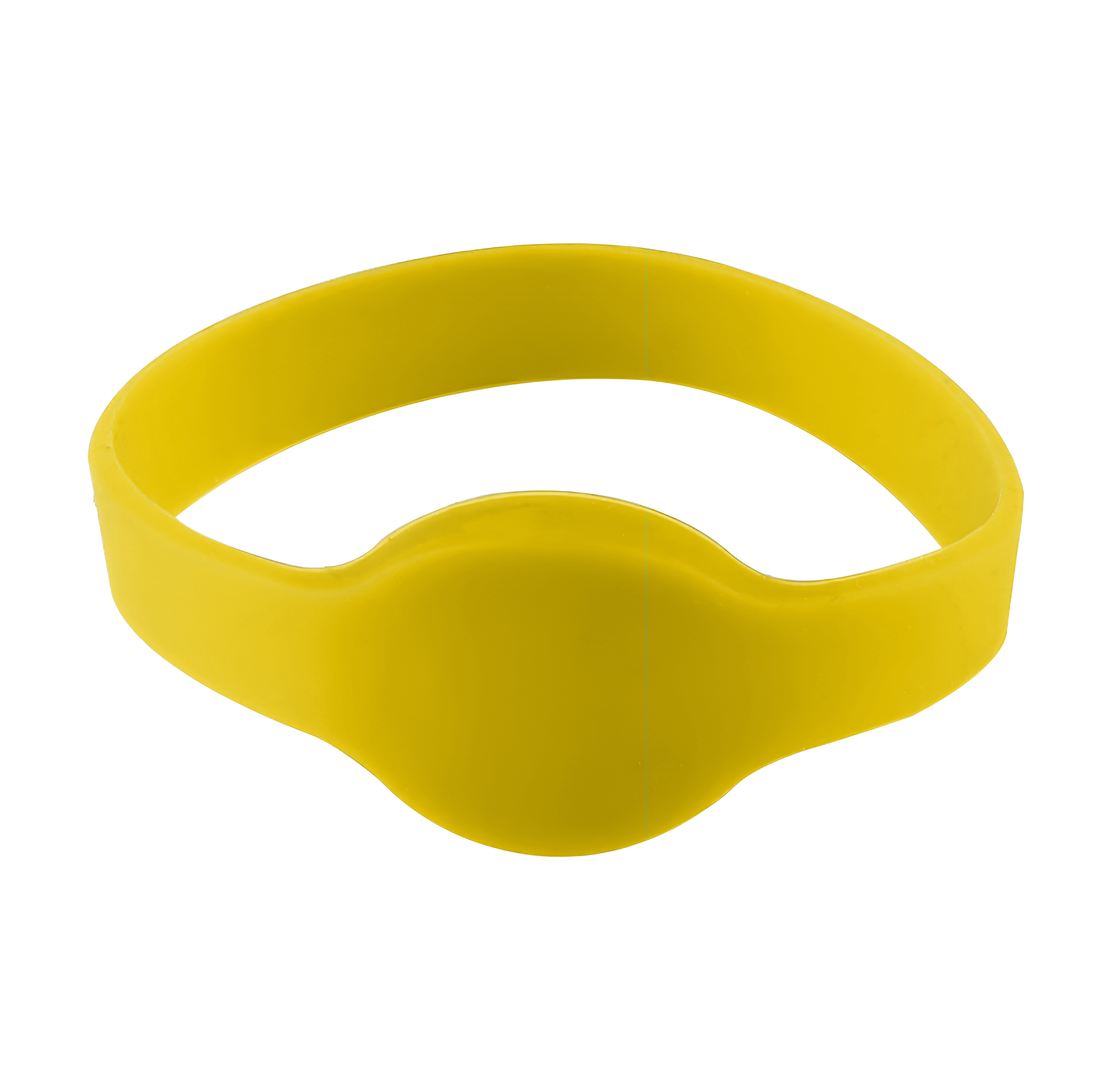 Силиконовый браслет с пяточком желтый