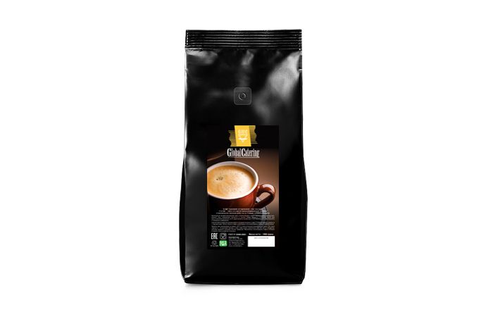 Кофе в зернах в упаковке 500г с логотипом заказчика