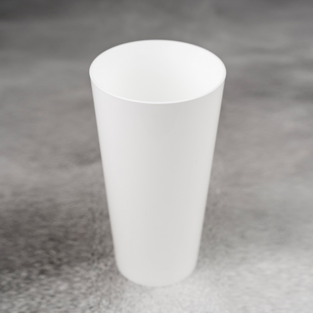 Многоразовый пластиковый стакан 400 мл белый