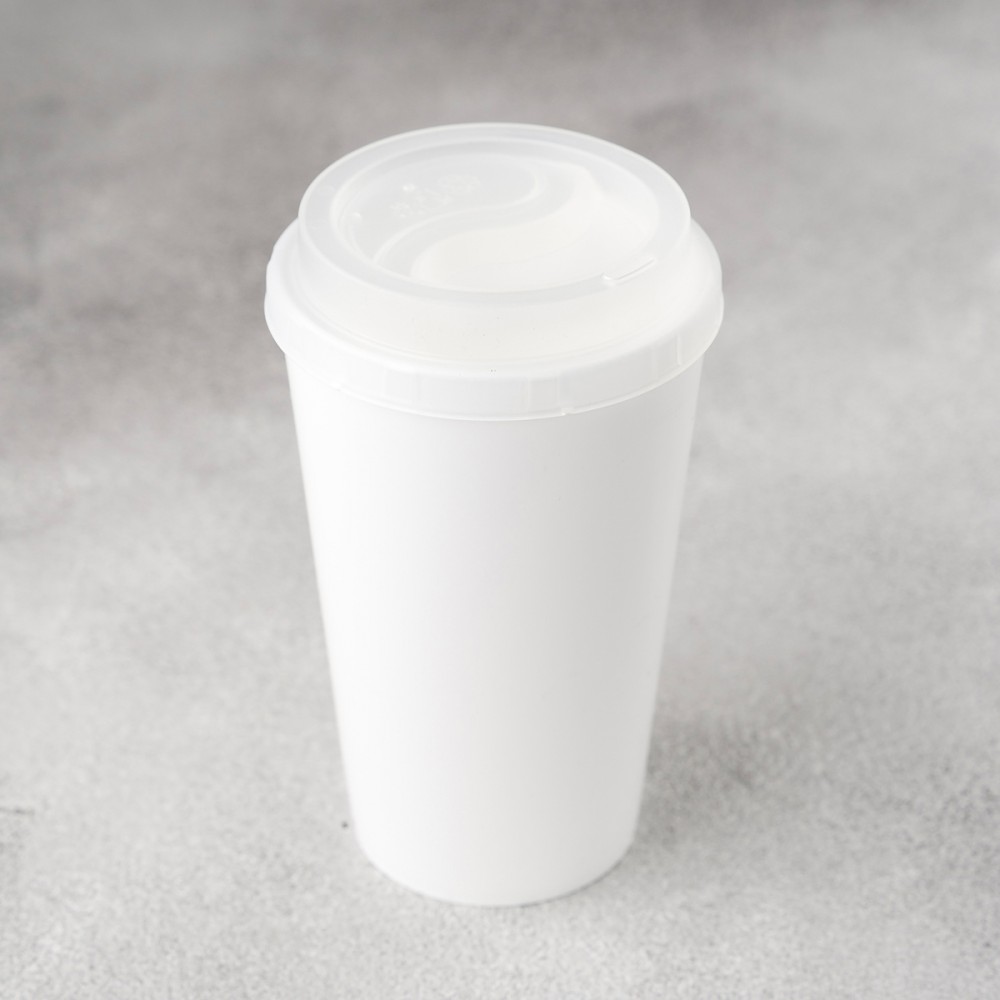 Многоразовый пластиковый стакан 300 мл белый