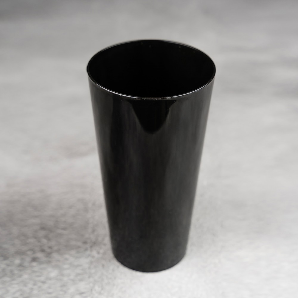 Многоразовый пластиковый стакан 400 мл черный