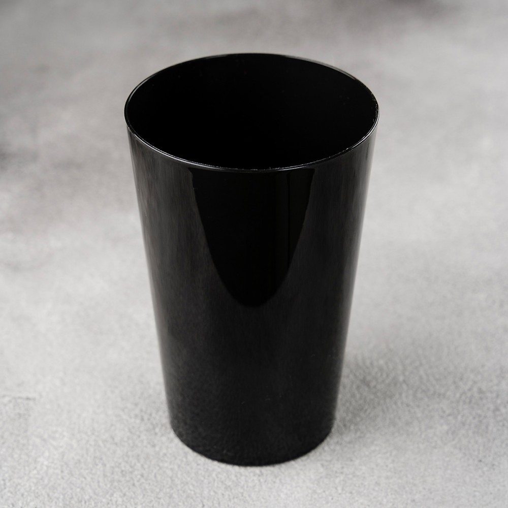 Многоразовый пластиковый стакан 600 мл черный