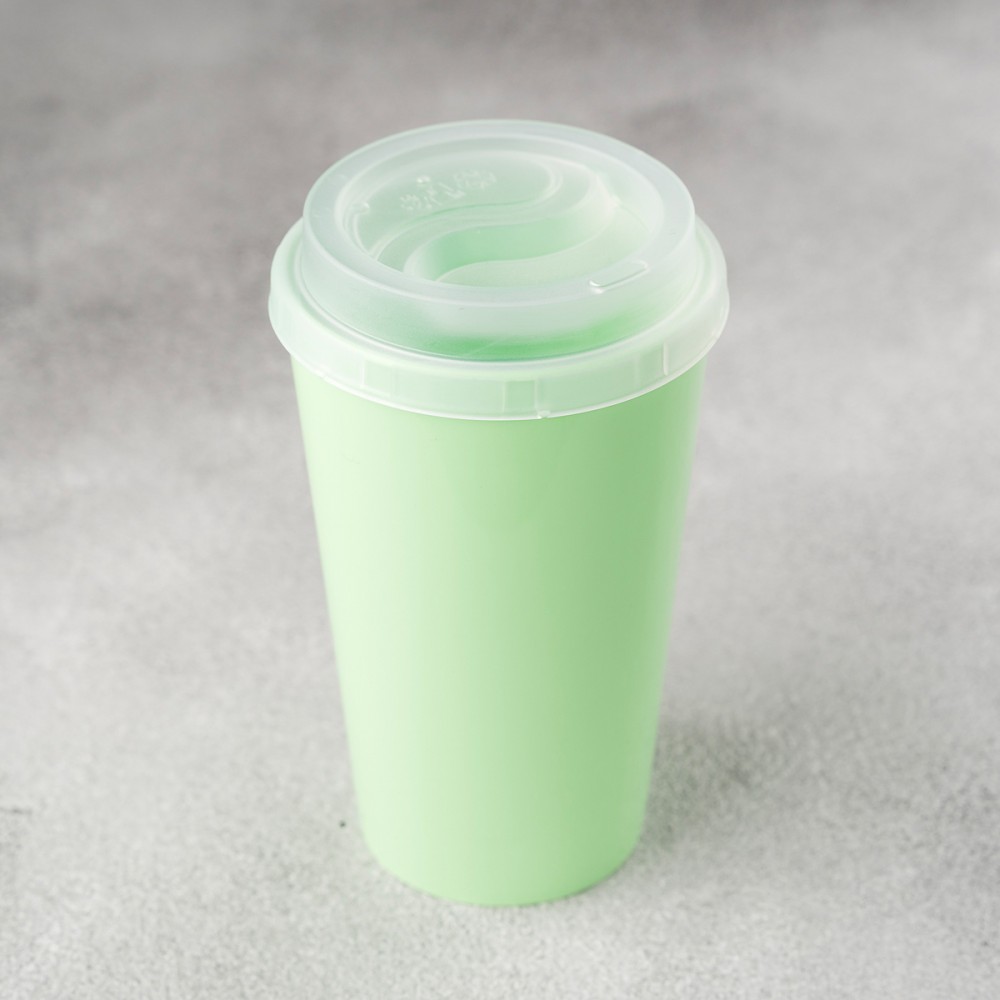 Многоразовый пластиковый стакан 300 мл светло-зеленый