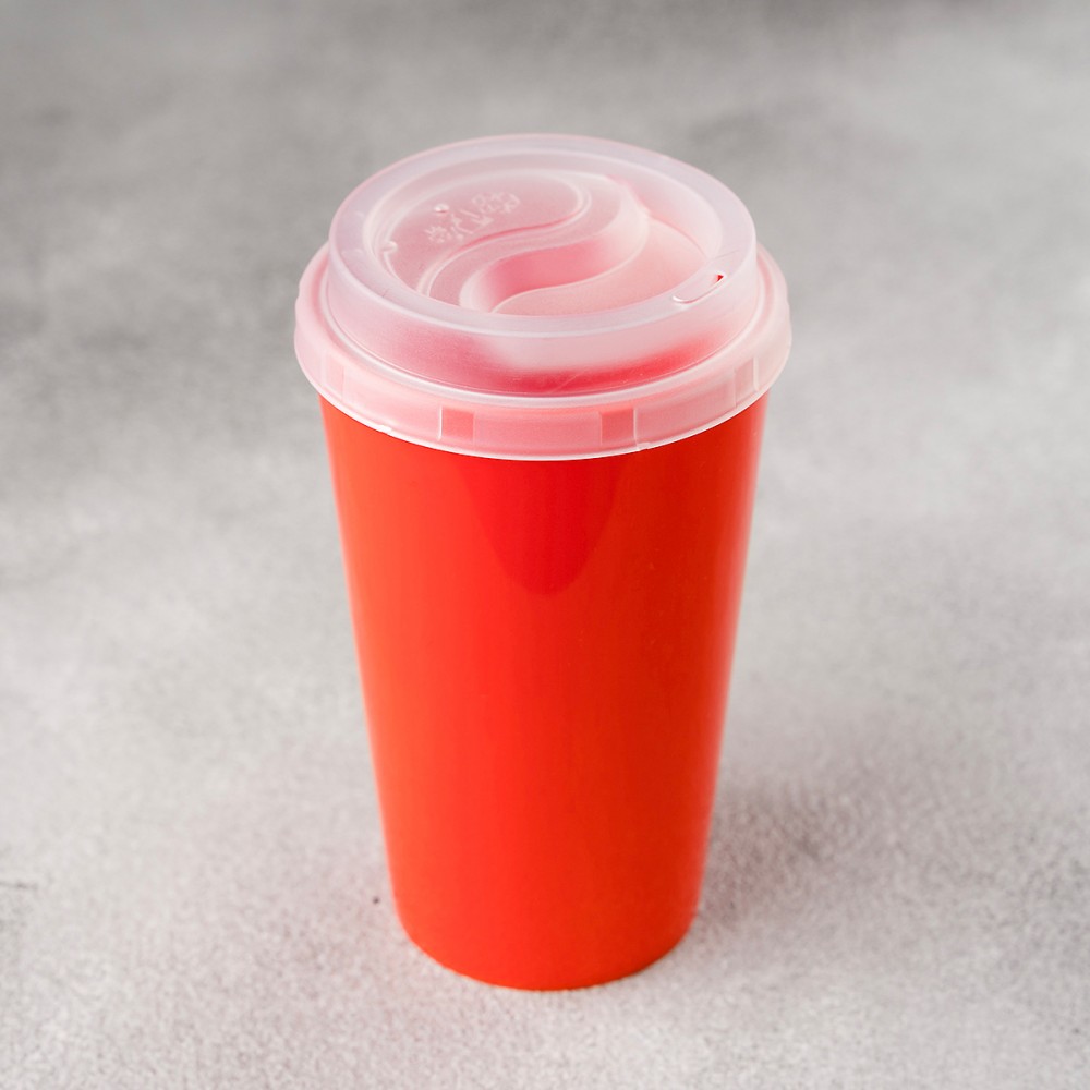 Многоразовый пластиковый стакан 300 мл красный