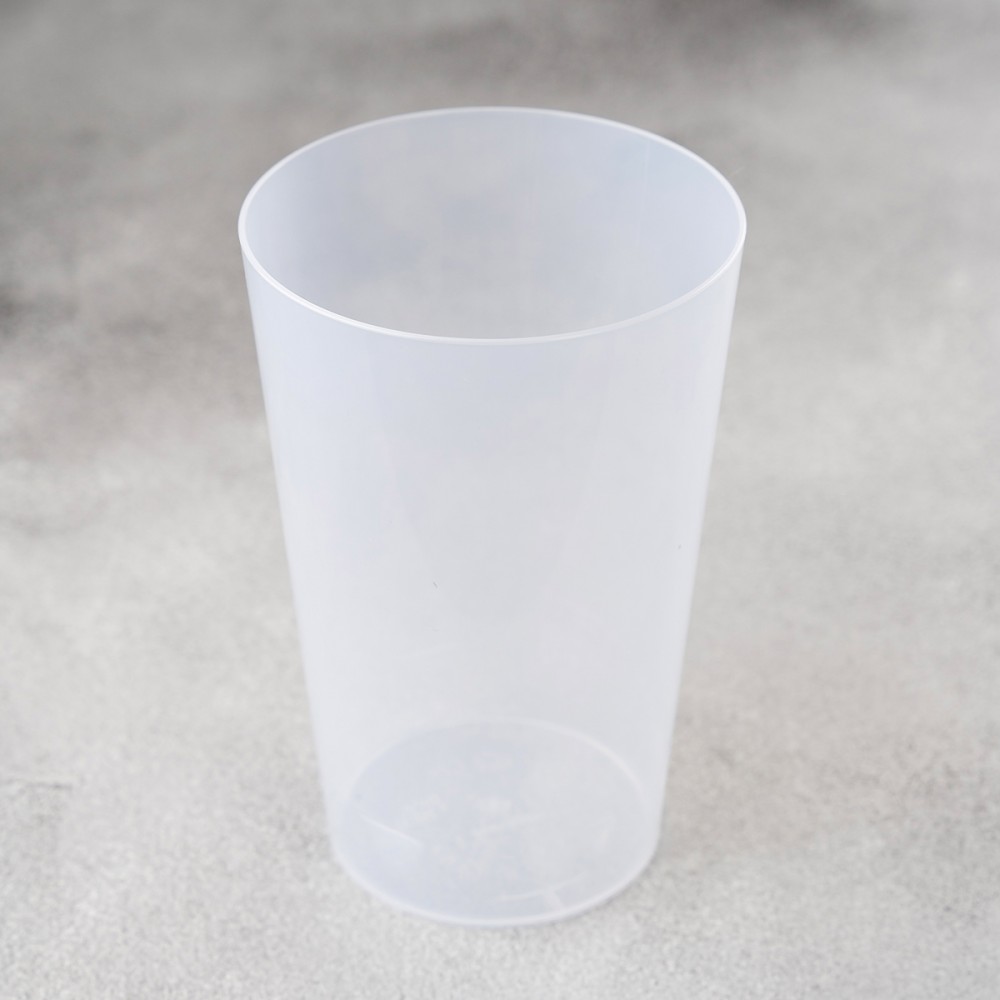 Многоразовый пластиковый стакан 600 мл прозрачный