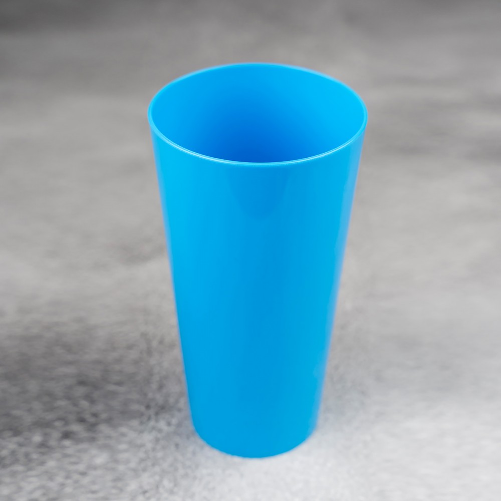 Многоразовый пластиковый стакан 400 мл синий