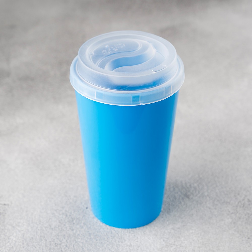 Многоразовый пластиковый стакан 300 мл синий