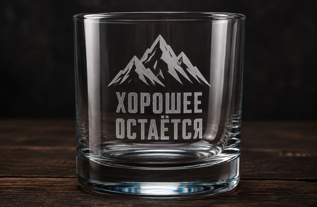 Иллюстрация: гравировка на стекле