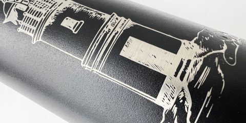 Круговая гравировка на изделии